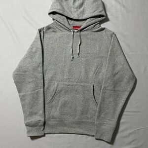 Grey Supreme Satin Applique Hoodie